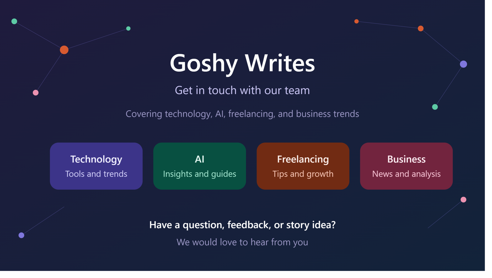 Goshy Writes